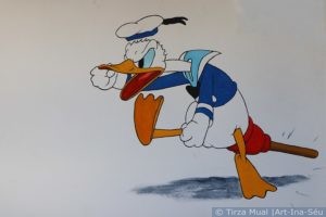 Muurschildering Donald Duck